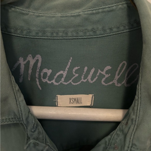 Madewell Green Button-Up Shirt - Picture 2 of 3